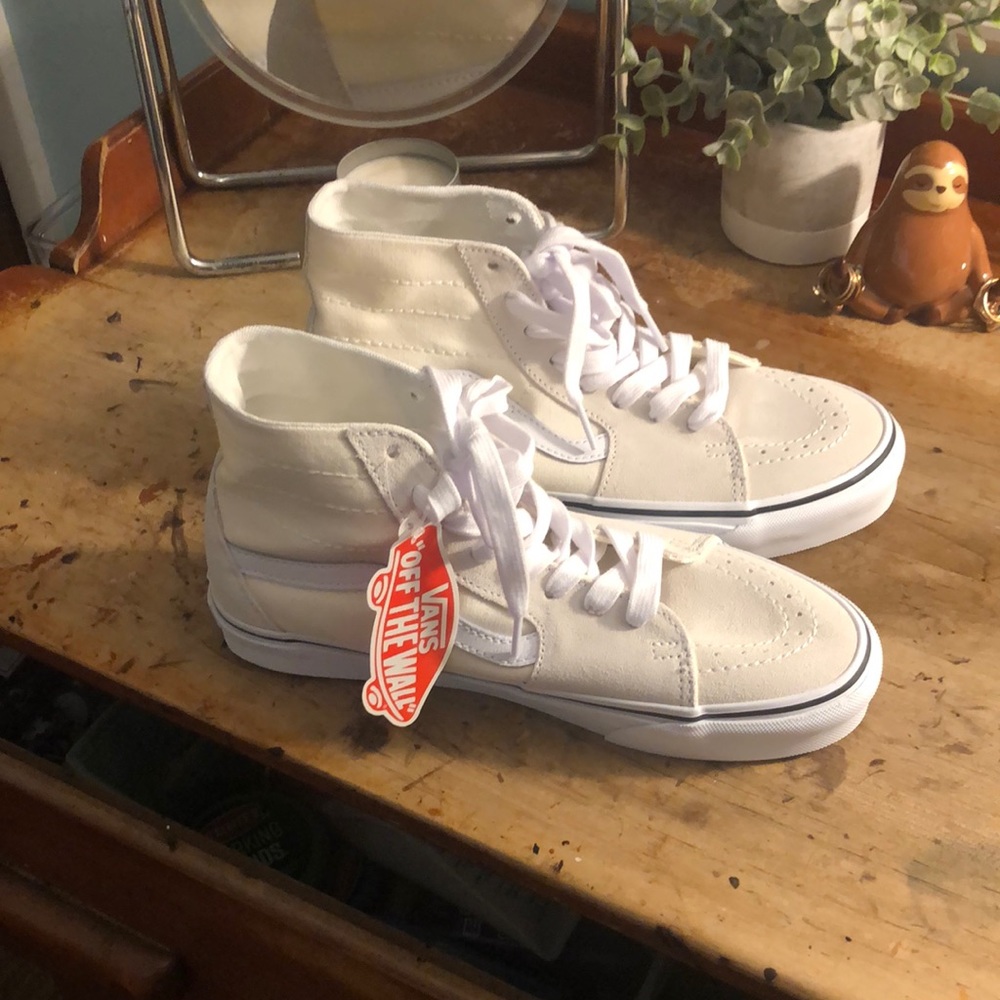 Never worn  Sk8-hi vans